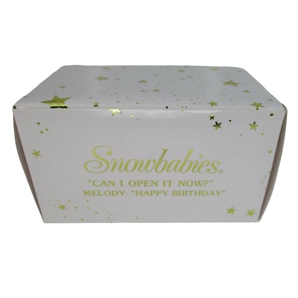 Snowbabies Dept 56 ‘CAN I OPEN IT NOW?’ Melody: Happy Birthday Figurine NIB - Picture 4 of 5